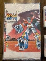 Vintage 1980s Voltron Defender of the Universe Party Napkins and Tablecloth -NOS