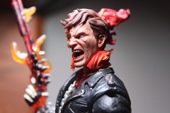Ghost Rider Action Figure Black/Red/Orange w/ Alt Head & Gun