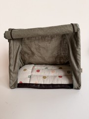 Maileg Mouse Happy Camper Tent. Blanket,Retired, Rare, In Original Box