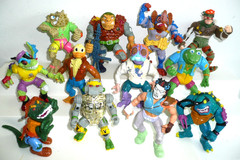 VTG LOT 12 TMNT TEENAGE MUNTANT NINJA TURTLES CASEY-RAT KING- TRAGG-GECKO-ACE