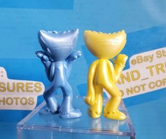 LOT OF 2 POPPY PLAYTIME 2.5″ HUGGY WUGGY MINI FIGURES Smiling Scary EnchantedMob
