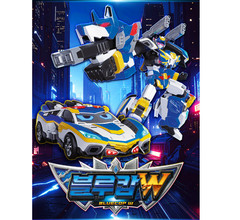 Metal Cardbot W BLUECOP W Transforming Patrol Car Robot Korean Toy 2025