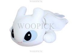 How To Train Your Dragon 3 Lying LIGHT FURY Plush Doll 23.5″ Cute-100% Authentic