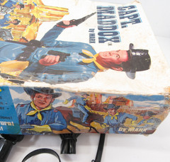 Marx Captain Maddox Fort Apache Fighters FAF Action Figure in Box 1960’s Toy