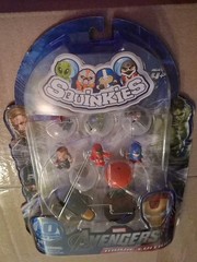 Squinkies Marvel Avengers Movie Edition Set w/ Iron Man Thor Hulk, 10 Pieces