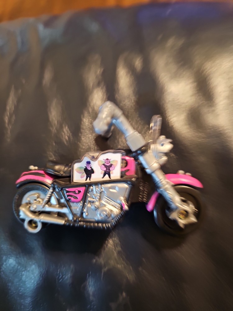 Disney Pixar Onward Movie Mini Motorcycle Cake Topper Purple Black- 3.5 In Long