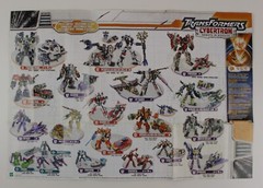 2006 Hasbro Transformers EUROPEAN ROBOTS IN DISGUISE (RID) 19″ x 13″ CATALOG