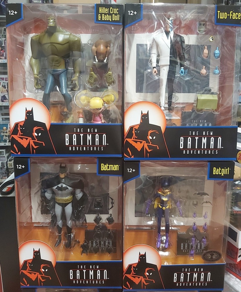 DC Direct Batman Two Face Killer Croc Batgirl Premium Animated Adventures 18cm M