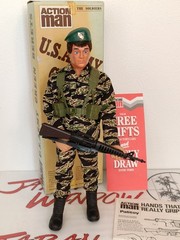Vintage 1978 PALITOY U.S. ARMY GREEN BERETS ACTION MAN Eagle Eyes Figure in Box