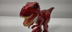 Zuru Robo Alive Dino War T-Rex Red Walks Roars Lights Up No Armor WORKS TESTED