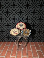 3 Custom WWE Undisputed IC World Danhausen Cursed Belts 6″ (figures not included