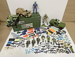 Vintage GI Joe ARAH Hasbro Lanard Mixed Lot Figures Vehicles Weapons Accessories