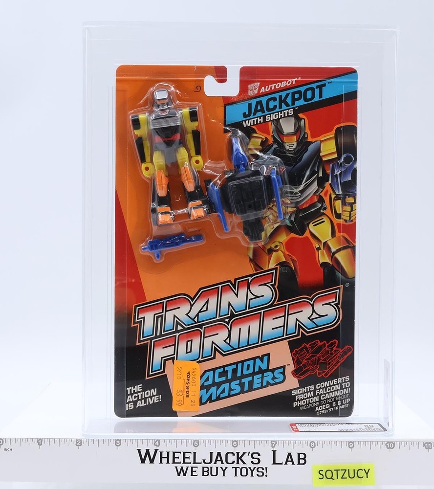Jackpot Action Masters AFA GRADED 80 80/85/90 G1 Transformers 1990 Hasbro Figure