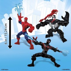 Marvel Super Hero Mashers Spider-Man, Venom & Miles Morales Set [DAMAGED BOX]