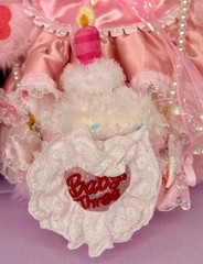 Baby Three Limited Edition 800% Happy Birthday Bunny with Cupcake Purse RARE
