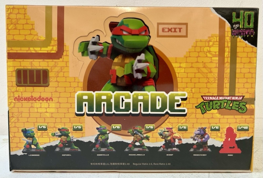 Mighty Jaxx Arcade: Teenage Mutant Ninja Turtles – Sealed LOT of 6 Blind Boxes