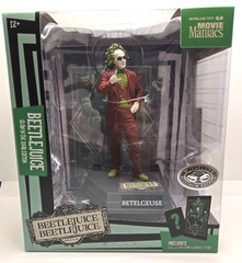 McFarlane Movie Maniacs Beetlejuice Green Shirt Purple Platinum Chase NON MINT