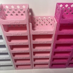 Shopkins Stackable Crate Pink or White ‘YOU CHOOSE’ Pick from 3 Styles/Colors