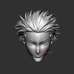 1/12 Custom Jujutsu Kaisen Sukuna (Megumi Body) Head Carving For 6″ Romankey