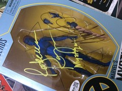 REBECCA ROMIJN & Chris Claremont AUTO SIGNED MYSTIQUE Marvel Legends JSA COA