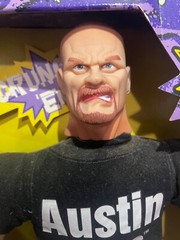 WWE / WWF Undertaker and Stone Cold 1998 Jakks Bone Crushing Buddies Plush 17″