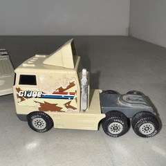 Vintage 1992 TONKA GI Joe MILITARY MACHINES Flat Bed Tractor Tráiler
