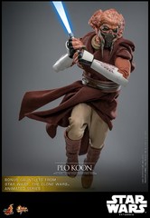 Hot Toys MMS785 Star Wars The Clone Wars Plo Koon 1/6 Scale 12″ Figure In Stock