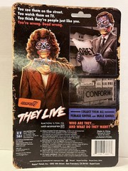 Lot 4 THEY LIVE Male Ghoul Gray Glow in Dark Action Figure ReAction Super 7 Obey