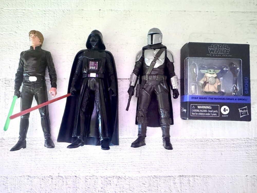 Hasbro Star Wars & Black Series Mandalorian Grogu Darth Vader Luke Skywalker