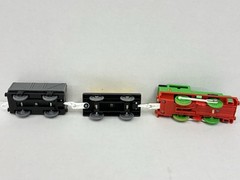 Tomy Thomas Plarail Percy with Troublesome Truck and Sodor Fuel Tanker