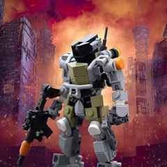 MOC Robot Building Kit Armor Action Figure Collectible Model Toy Gift For Kids