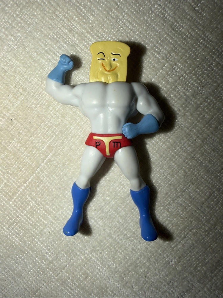 Nickelodeon Powdered Toast Man Ren & Stimpy Show 2″ PVC Figure FREE SHIPPING
