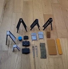 WWE LOT EXTRAS BUNDLE ACCESSORIES Ladders, Chairs, Crutches, Tables, Briefcases