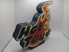 Hot Toys logo lightbox sign display light box sign