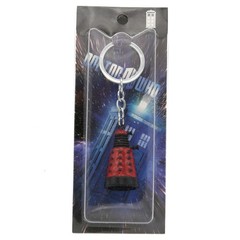 RED DALEK Doctor Who 1.5 in. Keychain Action Figure (TV Series Vinyl Figurine)