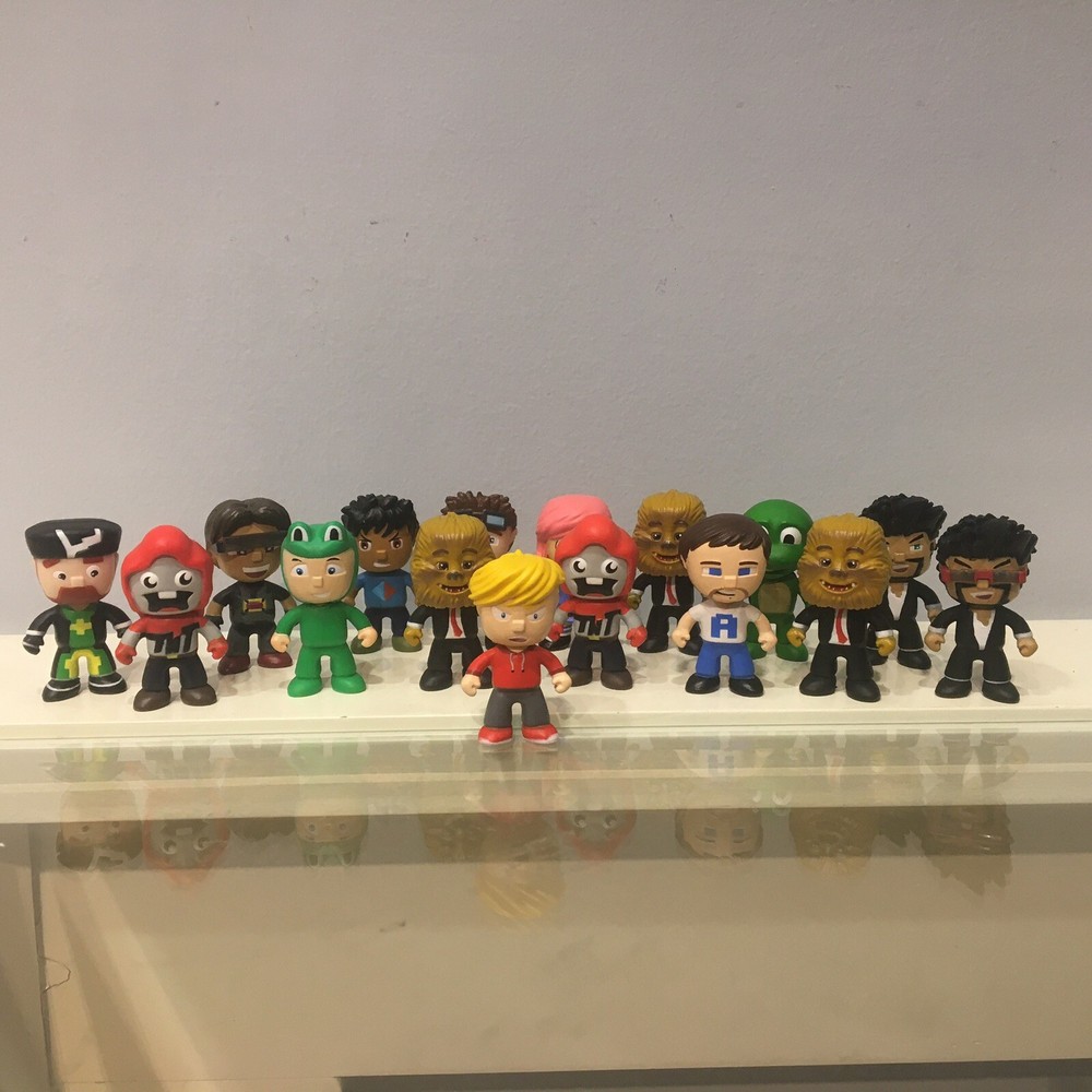 TUBE HEROES BLIND CAPSULE MYSTERY FIGURE “LDSHADOWLADY” Lot Set Of 16 PCS GUC