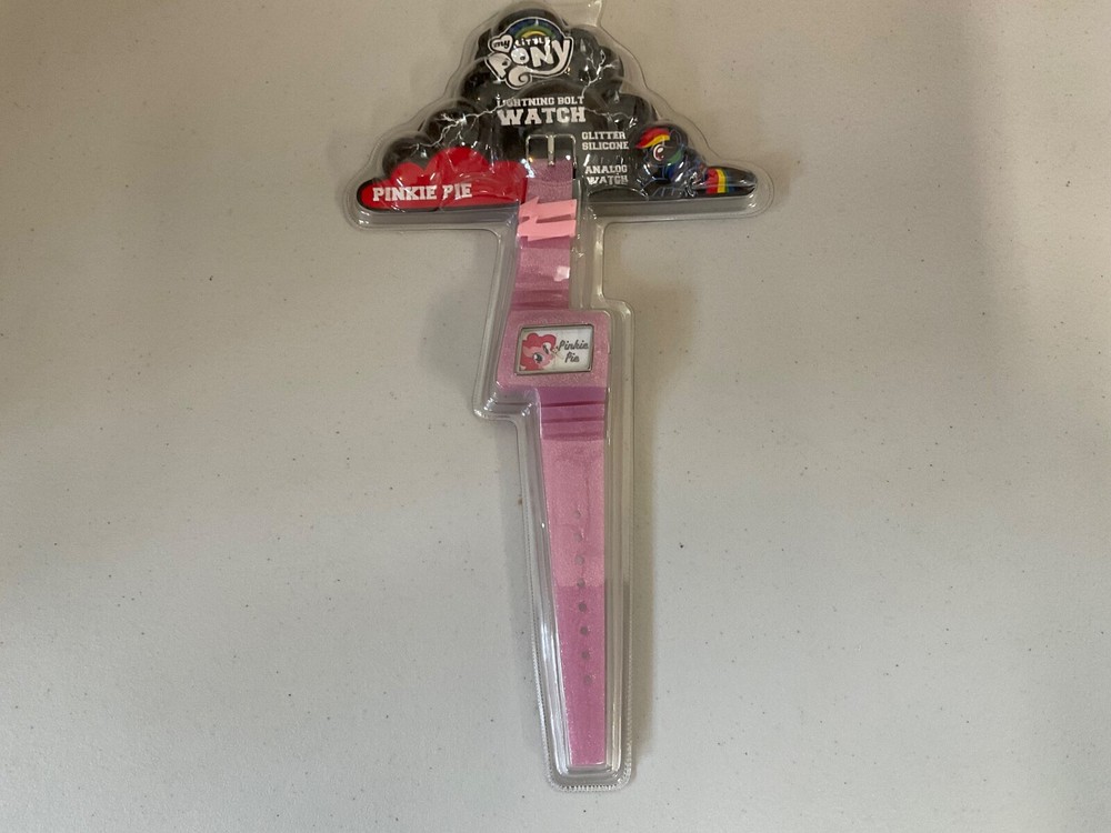 My Little Pony Glitter Silicone Lightning Bolt Watch: Pinkie Pie BRAND NEW