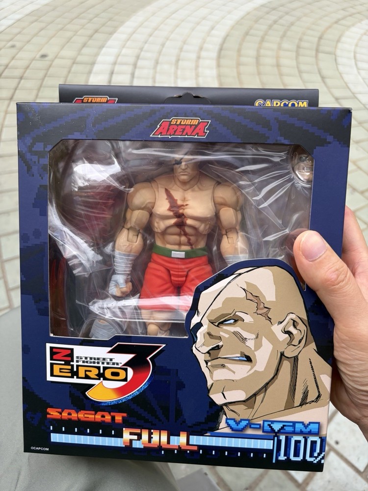 RARE Orange Color Storm Arena STREET FIGHTER ALPHA 3 SAGAT Action 1:12 Scale