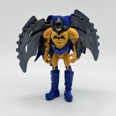Batman Orange Yellow Black Blue Cape 4-Inch Wing Zip Action Figure DC Complete
