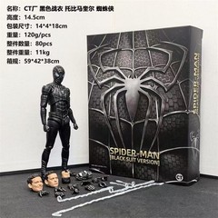 CT Toys Spider-Man No Way Home Tobey Maguire Black Suit Action Figure IN STOCK