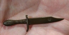 1960’s-70’s Auth/Orig Marx Johnny West Jane Geronimo Brown Knife Nice Cond