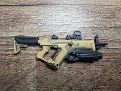 Valaverse Action Force Weathered Sub machine Gun Rifle Fodder GI Joe Classified