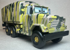 Disney Pixar Cars Toons UFM Deluxe Andy Gearsdale Military Truck 1:55 Diecast FC