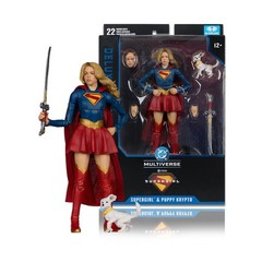 Mcfarlane DC Supergirl, Krem & Lobo with Spacehog Action Figures Bundle(4 Items)