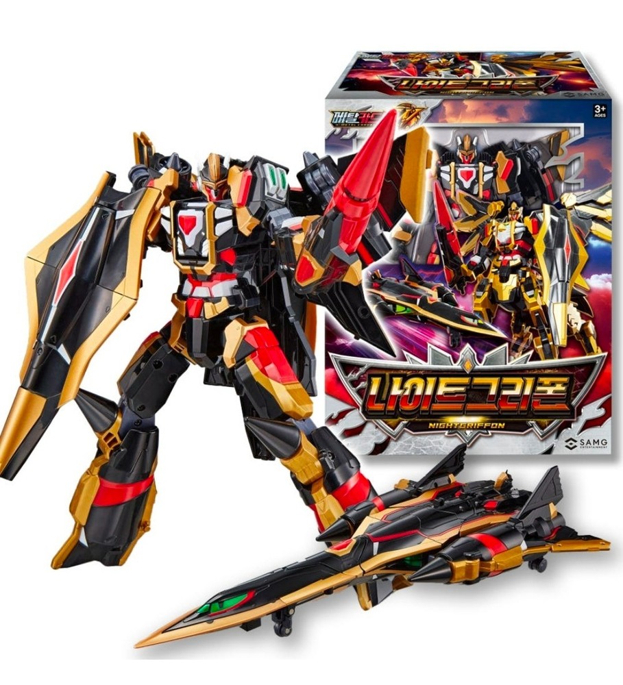 Metal Cardbot W Season3 Nightgriffon Transformer Robot Night Griffon Kids Toy