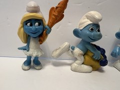 2011 Peyo The Smurfs Lot of 5 Figures – McDonald’s Smurfette And Others b6