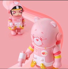 Mega Space Molly X Care Bears Love-A-Lot Bear 400% and 100% Set Brand New Sealed