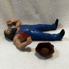 Vintage WWE WWF LJN Superstars Hillbilly Jim Wrestling Figure with Hat