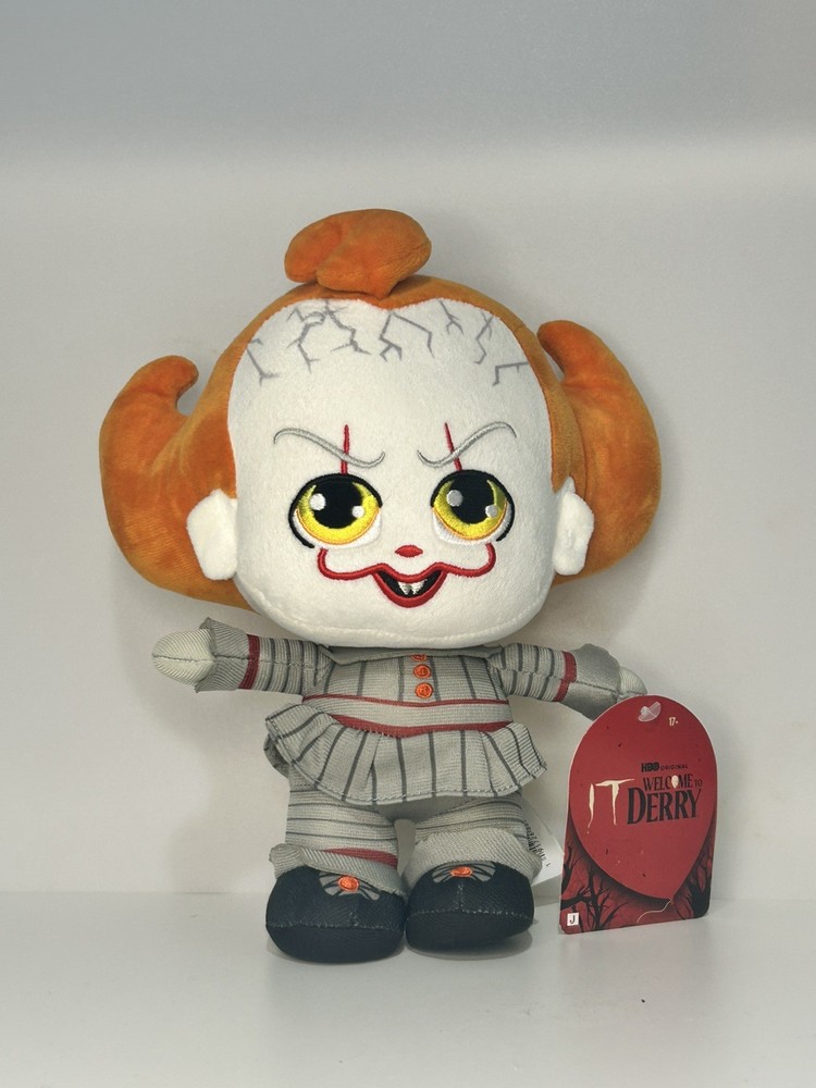 2025 IT Welcome to Derry 8″ PENNYWISE Plush Doll!Horror, Halloween, Stephen King