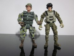 Lanard The Corps 4” Military Army Action Figures Vintage Lot of 2